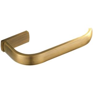 Flybath Toiletrolhouder, antiek messing, wandmontage voor badkamer en keuken, geborsteld brons