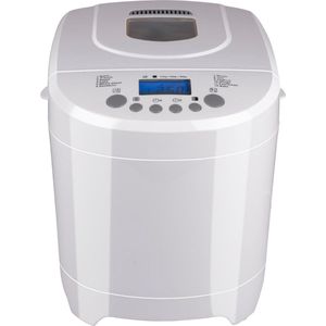 alpina Broodbakmachine - 450 tot 900 gr Brood - Timer - 12 Bakprogramma's - 600W - Wit