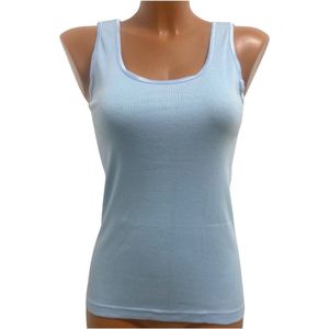 2 Pack Top kwaliteit dames hemd - 100% katoen - Lichtblauw - Maat S