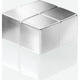 Sigel glasbord magneten - 20x10x20mm - C10 extra sterk - zilver - 2 stuks - SI-BA704