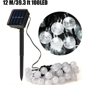 Livano Tuinverlichting - Tuinlampen - Buitenverlichting - Tuin Verlichting - Led Lamp - Licht - Op Zonneenergie - Solar - Wit - 12 Meter