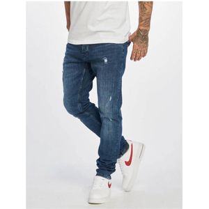 DEF - Skom Slim Fit Jeans Broek rechte pijpen - Taille, 30 inch - Blauw