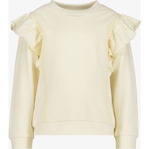 TwoDay meisjes sweater met ruches beige - Maat 122/128