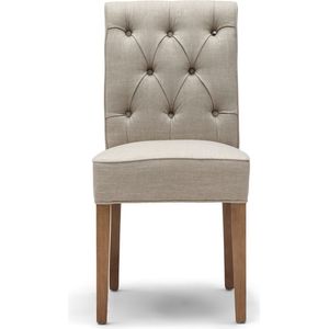 Riviera Maison Eetkamerstoel - Hampton Classic Dining Chair - Linnen Flax - Naturel