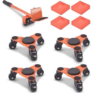 6 inch stalen Tri-Dolly met 3 wielen voor meubelverhuizing - 200 kg capaciteit