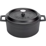 Lava - Casserole Rond Matt Black/Black 320 Mm 10.00 Ltr
