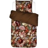 ESSENZA Claire Dekbedovertrek Cinnamon - Lits-jumeaux XL – 260x220 cm + 2 kussenslopen 60x70 cm