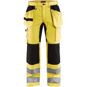 Blaklader 1552 Reflecterende Werkbroek Stretch Geel/Zwart