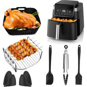 Siliconen Airfryer vorm - 11-delige accessoires voor Ninja AF140EU AF180EU - Heteluchtfriteuse PRO 47 l/62 l