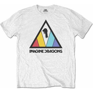 Imagine Dragons - Triangle Logo Kinder T-shirt - Kids tm 4 jaar - Wit