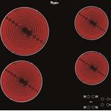Whirlpool AKT 8090 NE - Keramische Kookplaat