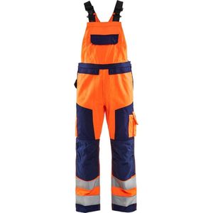 Blaklader Bretelbroek High Vis 2660-1804 - High Vis Oranje/Marineblauw - C56