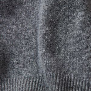 Osborne Knitwear Trui met V hals - Sweater heren in Lamswol - Pullover Heren - Grey Mix - XL