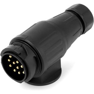 Waterdichte 12V 13-polige aanhangerstekker voor vrachtwagens, bestelwagens, campers, tractoren, boten