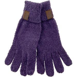 LOT83 Handschoen Roos - Vegan leren label - Handschoenen dames - Gloves - Paars - 1 Size fits all
