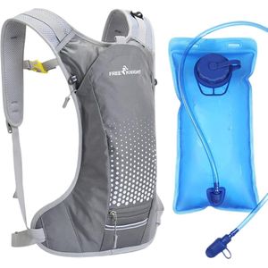 Bastix - Drinkrugzak met 2 liter waterzak, helmtas, dagrugzak met water voor fietsen, hardlopen, joggen