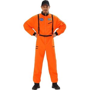 Astronauten kostuum oranje voor heren - astronautenpak 50