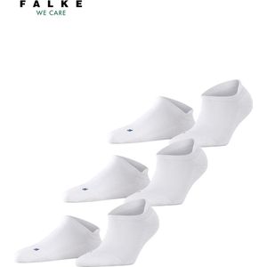 Falke Cool Kick - 3 Paar Sneakersokken voor Dames en Heren - Wit - Vochtregulerend - Verkoelend - Comfortabele Zool - Maat 46-48