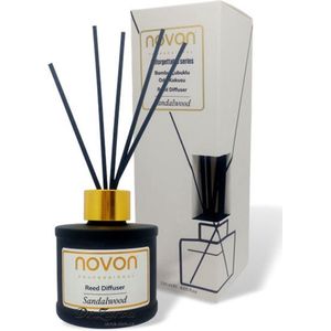 Geurstokjes - Novon - Sandalwood - Huiskamergeur - 120 ml
