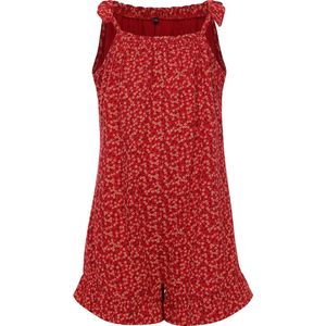 LOOXS Little 2413-7068-955 Meisjes Broek - Maat 128 - rood van 96% COTTON 2%POLYAMIDE 2% LYCRA SINGLE JERSEY CRIN