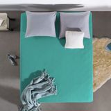 Dubbel Geweven Jersey Hoeslaken Turquoise - 80/90/100 X 200/220