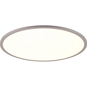 LED Plafondlamp - Trion Amira - 35W - Aanpasbare Kleur - Dimbaar - Afstandsbediening - Rond - Titaan - Metaal