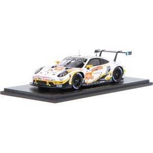 Het 1:43 Diecast-model van de Porsche 991 RSR-19 4.2L Team Project 1 #46 van de 24H LeMans van 2022. De rijders waren M. Cairoli / M. Pedersen en N. L eutwiler. De fabrikant van het schaalmodel is Spark. Dit model is alleen online v