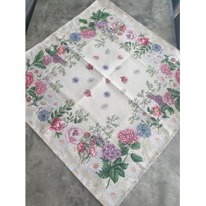 Tafelkleed Gobelinstof Summer Bouquet 100*100cm