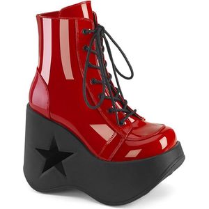 DemoniaCult - DYNAMITE-106 Plateau Laarzen - US 9 - 39 Shoes - Rood/Zwart