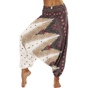 CHPN - Harembroek - Chillbroek - Chillpants - Harem broek - Mlticolor - Yogabroek - Baggy broek - Boho - Medium