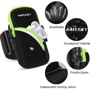 Running Armband Sport Arm Bag Telefoon Houder 6,9 inch, Running Mobiele Telefoon Armband Sleeve Key Pouch Tas voor Fietsen