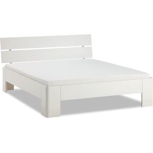 B Bright Fresh 400 Bed met Hoofdbord 180 x 220 cm - Bedframe Wit - Bedombouw - Instaphoogte: 40cm - Tweepersoonsbedden