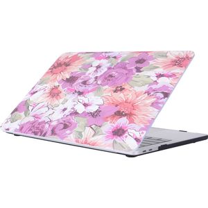 Mobigear - Laptophoes geschikt voor Apple MacBook Pro 15 Inch (2016-2019) Hoes Hardshell Laptopcover MacBook Case | Mobigear Flowers - Model 28 - Model A1707 / A1990