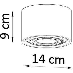 Sollux Lighting - Plafondspot BASIC 1 beton