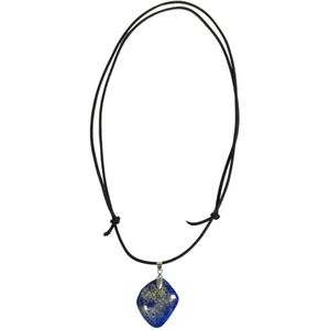 Lapis Lazuli stoere hanger aan koord