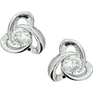 Zilver Gerhodineerd Oorknoppen Zirkonia 1327307