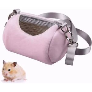 Modern gezelschapstasje voor een kleine cavia, hamster, muis, rat enof dwerg vogel. Sierlijk en comfortabel, draagtasje, transport tasje - optioneel tuigje -