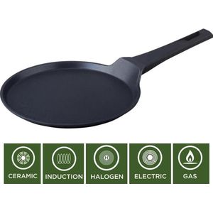 Crêpe pan- Pizza pan - Pannenkoekenpan 28 cm - Inductie compatibel - PFOA-vrij