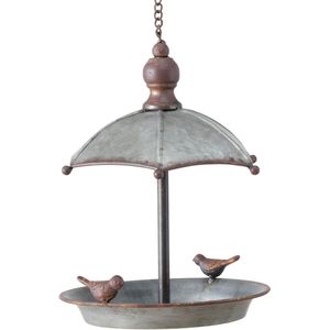 Vogelbad Sarina (ø 19 cm, hoogte 24 cm, om op te hangen in de tuin / terras, van zink - metaal) 1021698