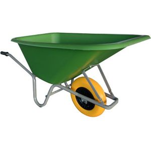 Kruiwagen - Groen - HDPE Bak 165 Liter - Slagvast - Onderhoudsvrij