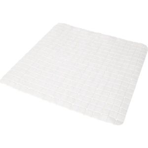 badmat antislip wit - 50 x 50 cm - antislipmat - badmat - douchemat - schimmelbestendig - met zuignappen - wasbaar - badkamermat