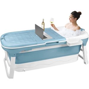 VELTRR® Zitbad voor Volwassenen - Opvouwbaar Bad - Inklapbaar - Blauw