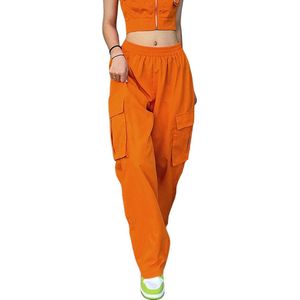 KOSMOS - Koningsdag kleding - Oranje broek - Oranje kleding - Dames - Oranje - Maat L