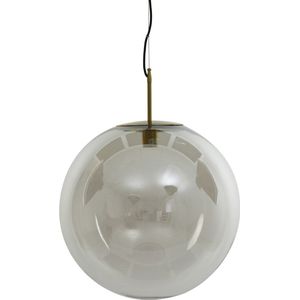 Light & Living Hanglamp Medina - Smoke Glas - Ø48cm - Modern - Hanglampen Eetkamer, Slaapkamer, Woonkamer