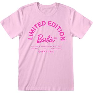 T-Shirt met Korte Mouwen Barbie Limited Edition Licht Roze Uniseks - L