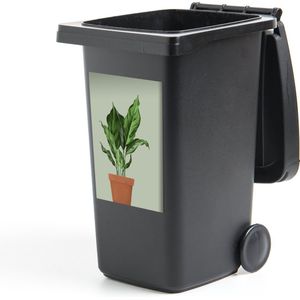 Container sticker Planten - Bloempot - Groen - 40x60 cm - Kliko sticker