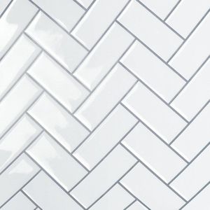 PVC adhesive tiles - white - 6 pieces - VaryPaper Tegelstickers