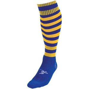 Precision Voetbalsokken Hooped Junior Nylon Blauw/goud Maat 35-39