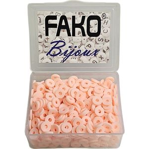 Fako Bijoux® - Katsuki Disc Kralen Box - Polymeer Kralen - Surf Kralen - Kleikralen - 6mm - 700 Stuks - Zalmroze
