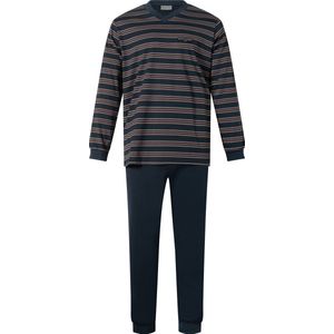 Heren Pyjama Gentlemen v-hals 114237 single jersey NAVY maat M